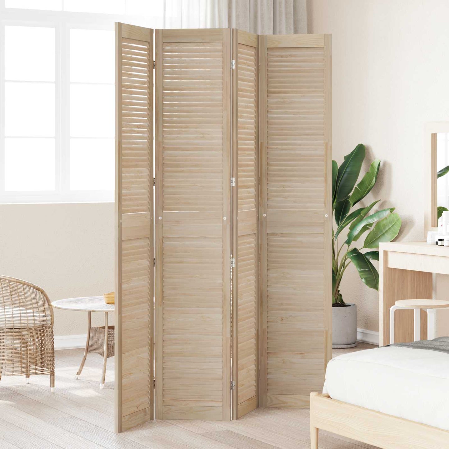 Porta per Armadio con porta 4 pcs Naturale 201 x 2,1 x 39,5 cm | homemem39