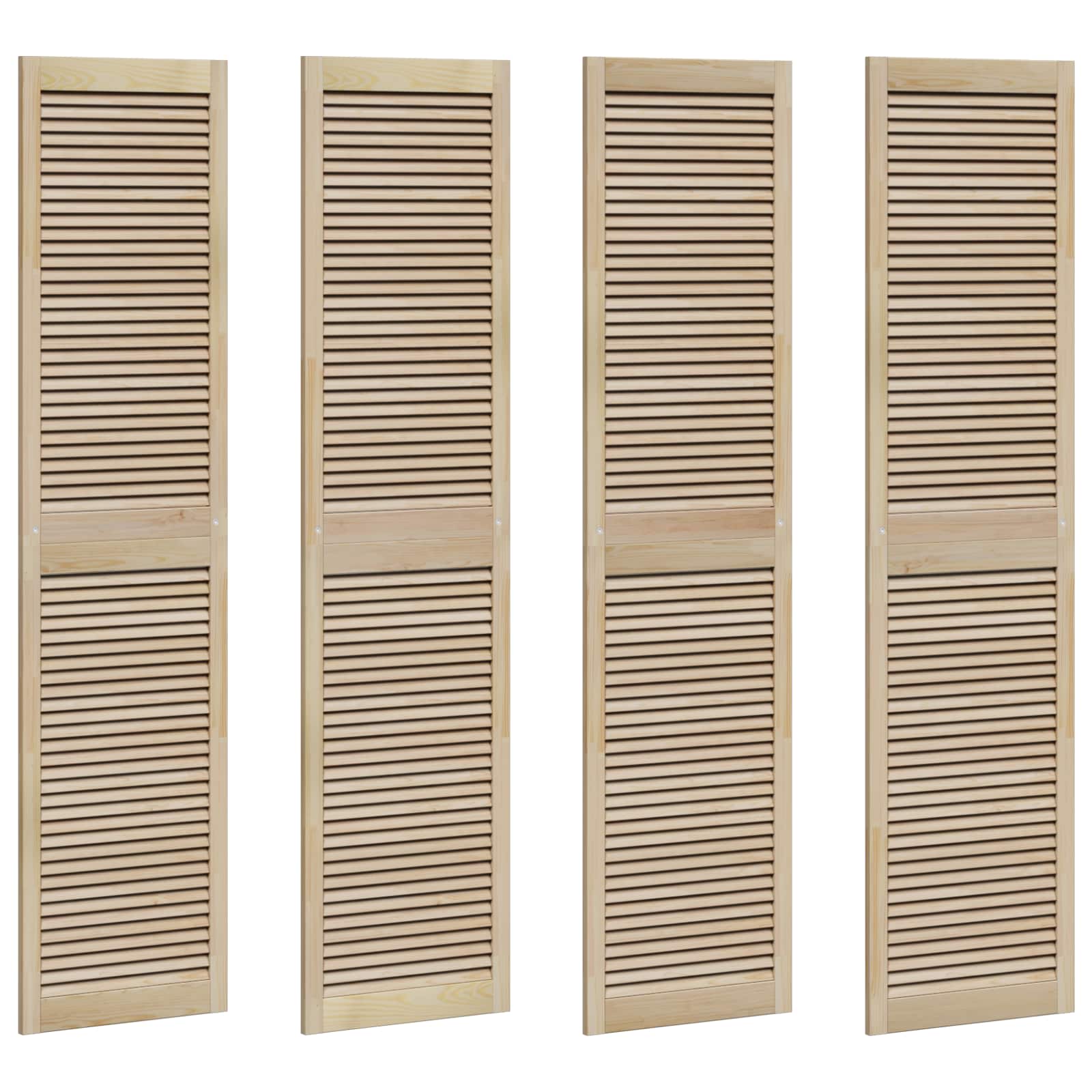Porta per Armadio con porta 4 pcs Naturale 201 x 2,1 x 49,5 cm | homemem39