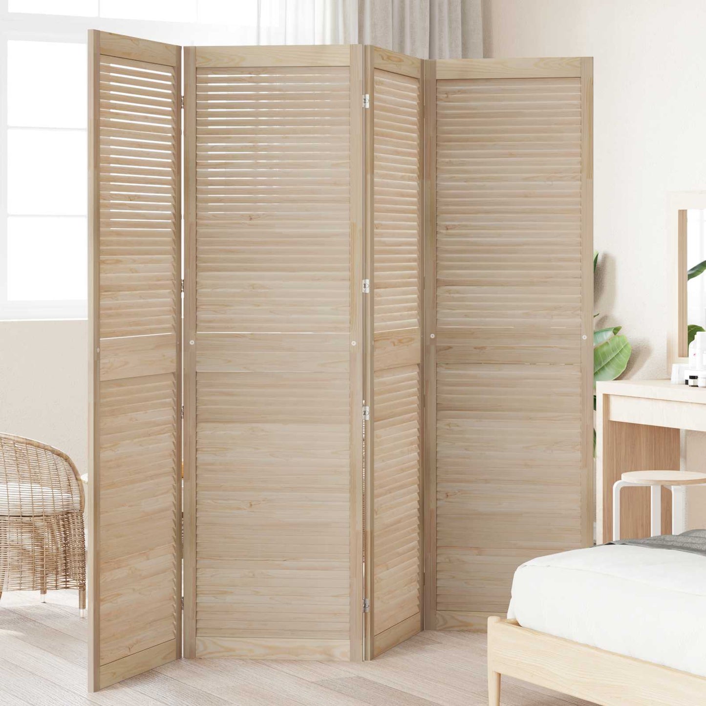 Porta per Armadio con porta 4 pcs Naturale 201 x 2,1 x 59,5 cm | homemem39