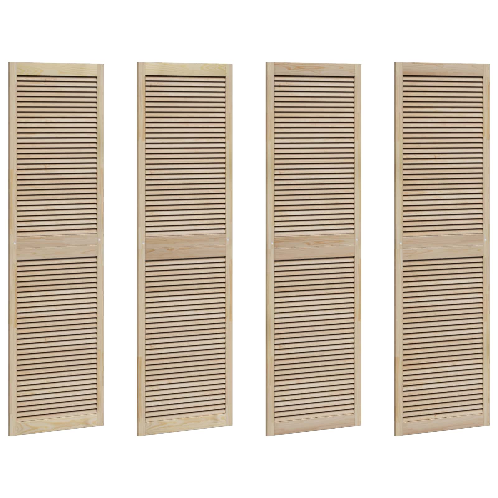 Porta per Armadio con porta 4 pcs Naturale 201 x 2,1 x 59,5 cm | homemem39