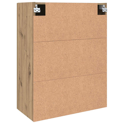 Mobiletto a muro 2 pcs Rovere artigianale 69,5 x 34 x 90 cm