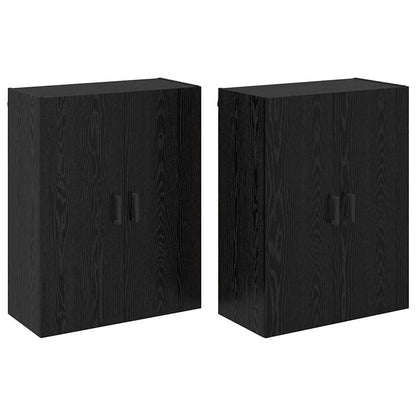 Armadi da Muro 2 pcs Rovere nero 69.5 x 34 x 90 cm - homemem39