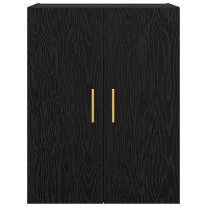 Mobiletto a muro 2 pcs Rovere Nero 69,5 x 34 x 90 cm