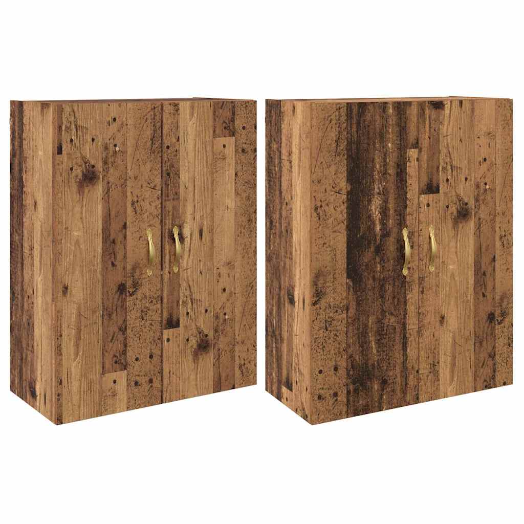 Armadi da Muro 2 pcs Legno vecchio 69.5 x 34 x 90 cm - homemem39
