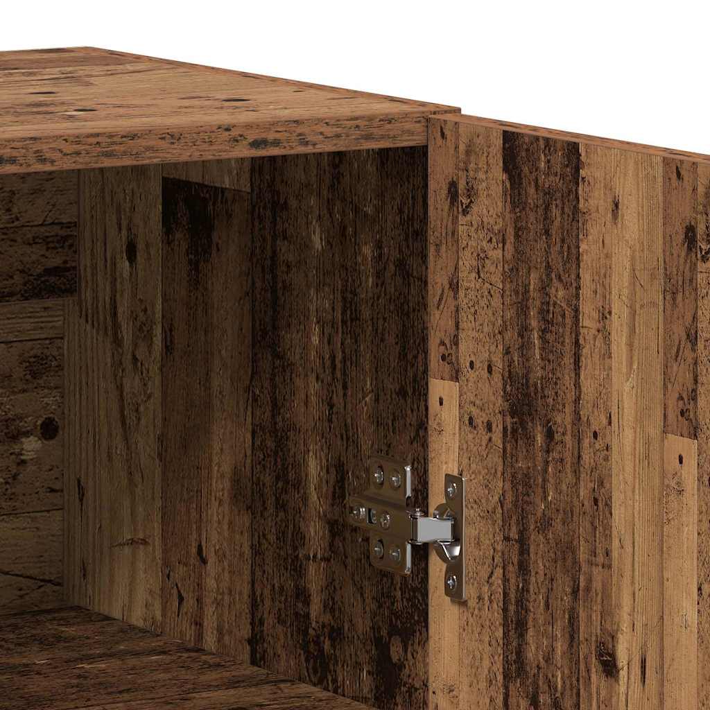 Credenza 2 pcs Legno vecchio Legno multistrato