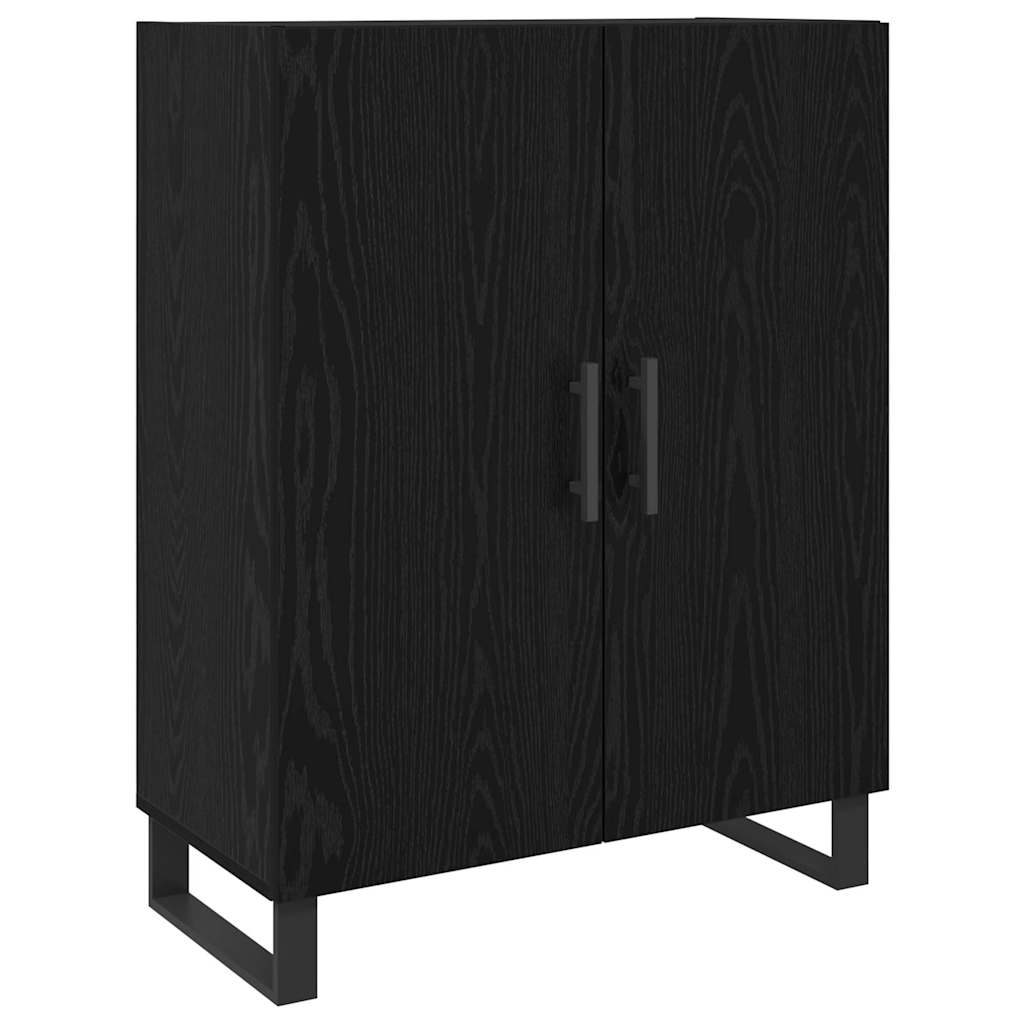 Credenza Rovere nero 69,5 x 34 x 180 cm Legno multistrato - homemem39