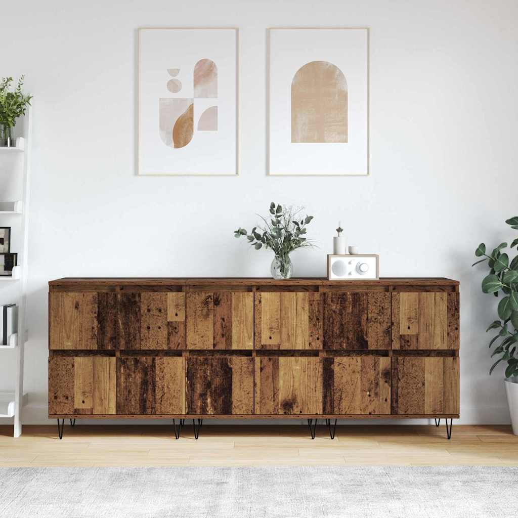 Sideboards 3 pcs Legno vecchio 180 x 35 x 70 cm - homemem39