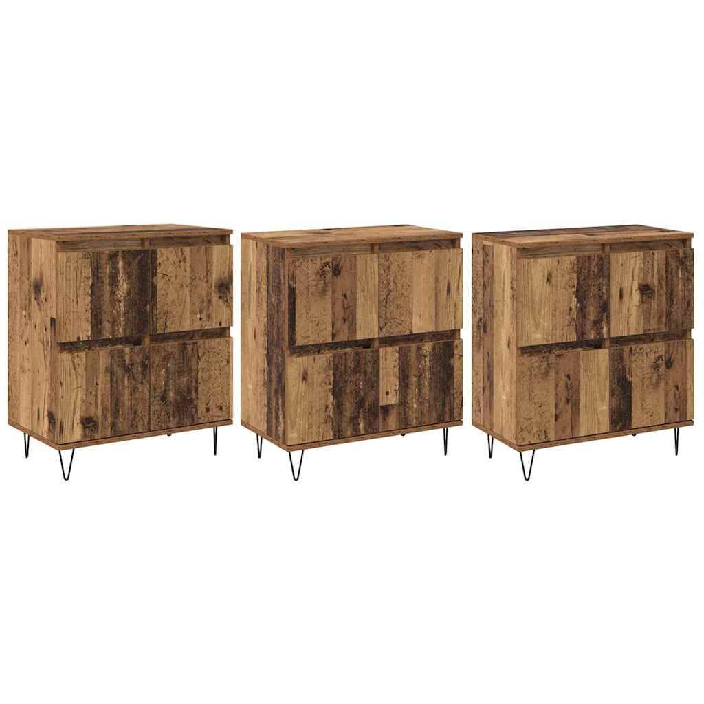 Sideboards 3 pcs Legno vecchio 180 x 35 x 70 cm - homemem39