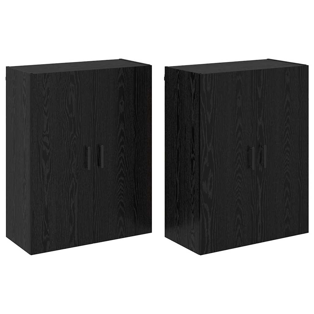 Armadi da Muro 2 pcs Rovere nero 69.5 x 34 x 90 cm - homemem39