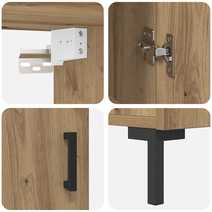 Credenza rovere artigianale 69,5 x 34 x 180 cm - homemem39