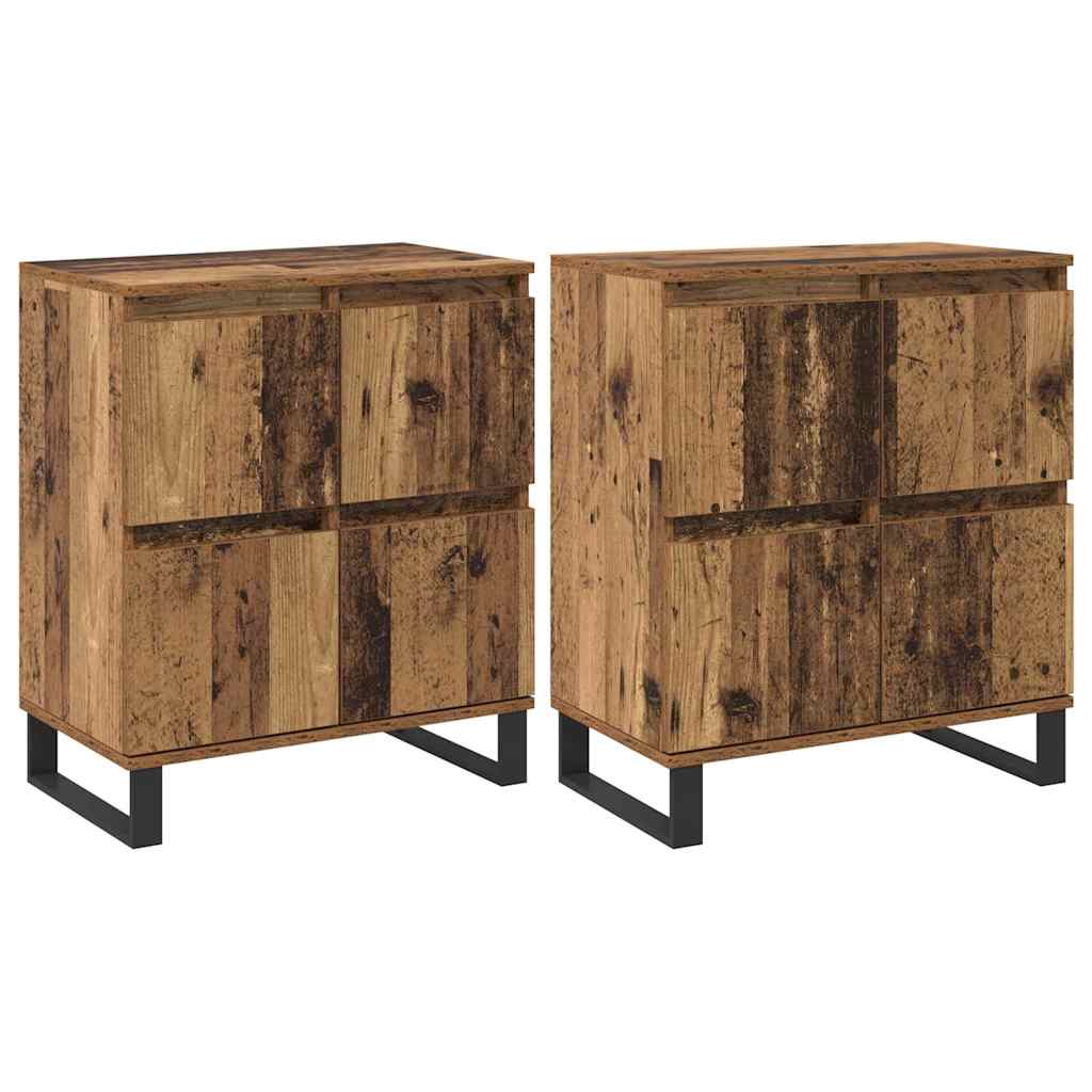 Sideboards 2 pcs Legno vecchio 120 x 35 x 70 cm - homemem39