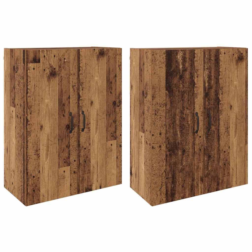 Armadi da Muro 2 pcs Legno vecchio 69.5 x 34 x 90 cm - homemem39