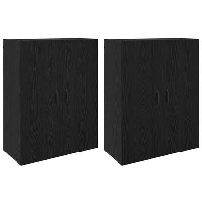 Armadi da Muro 2 pcs Rovere nero 69.5 x 34 x 90 cm - homemem39