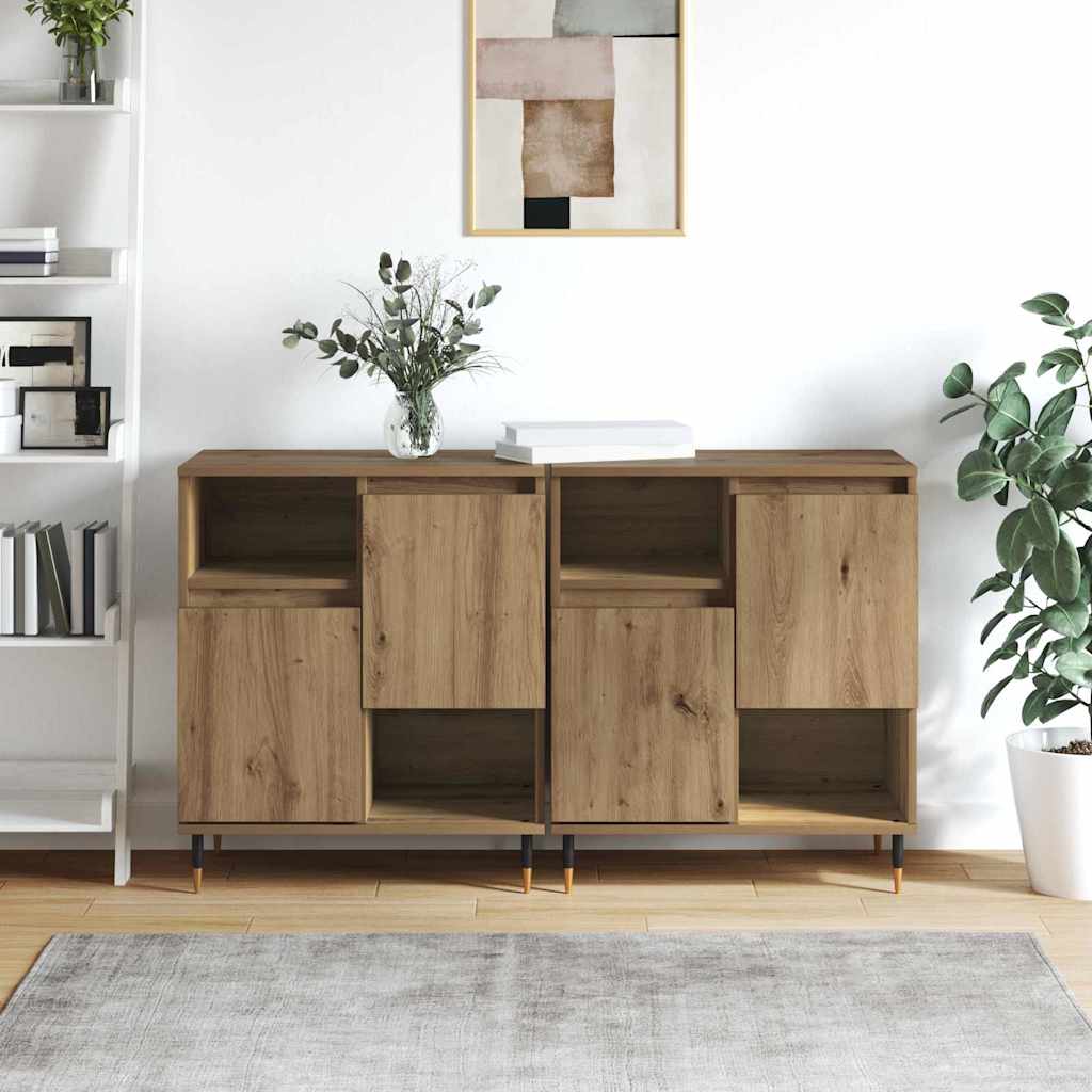 Sideboards 2 pcs rovere artigianale 120 x 35 x 70 cm - homemem39