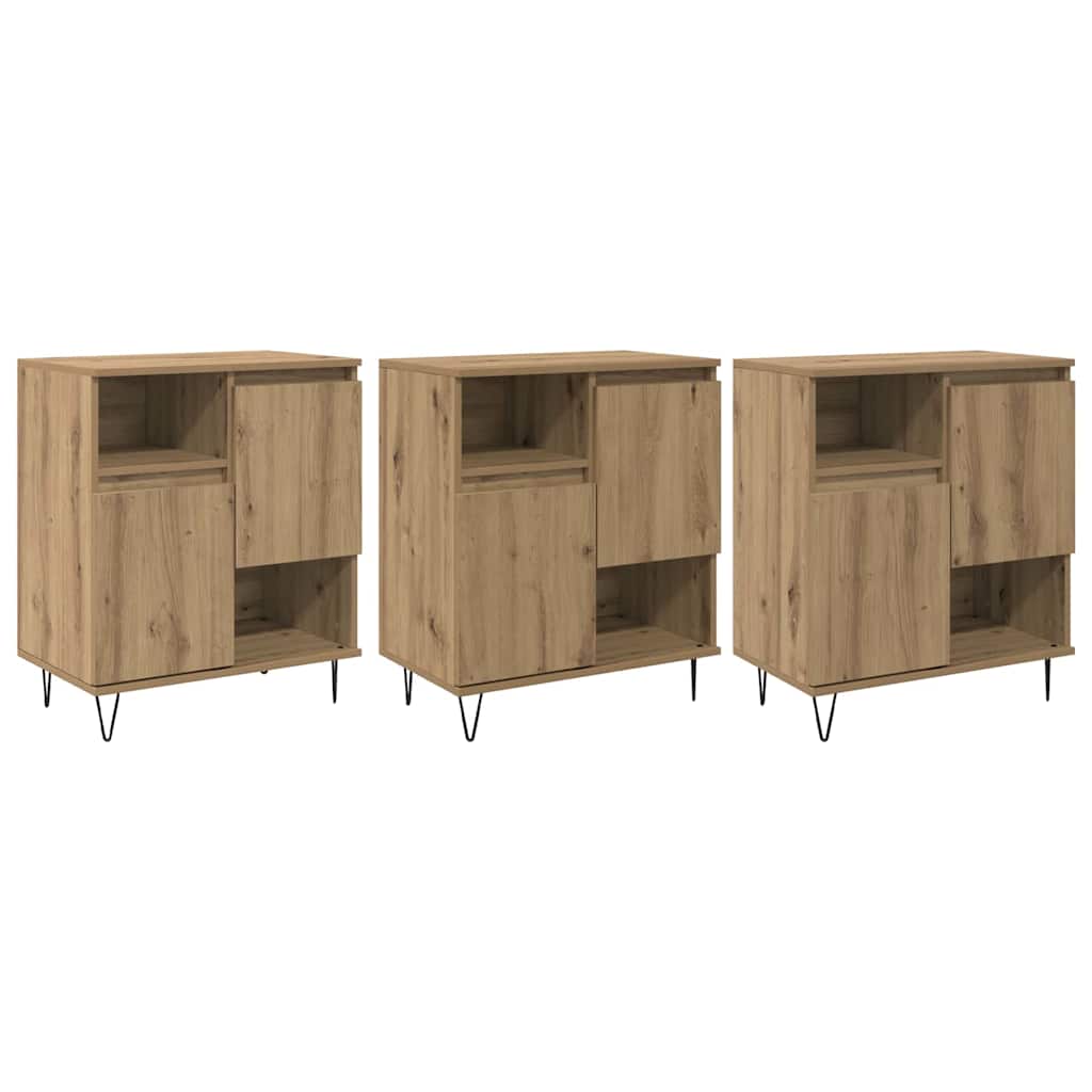 Sideboards 3 pcs rovere artigianale 180 x 35 x 70 cm - homemem39