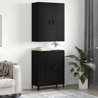 Credenza Rovere nero 69,5 x 34 x 180 cm Legno multistrato - homemem39