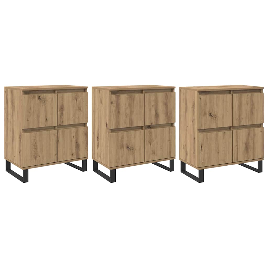 Sideboards 3 pcs rovere artigianale 180 x 35 x 70 cm - homemem39