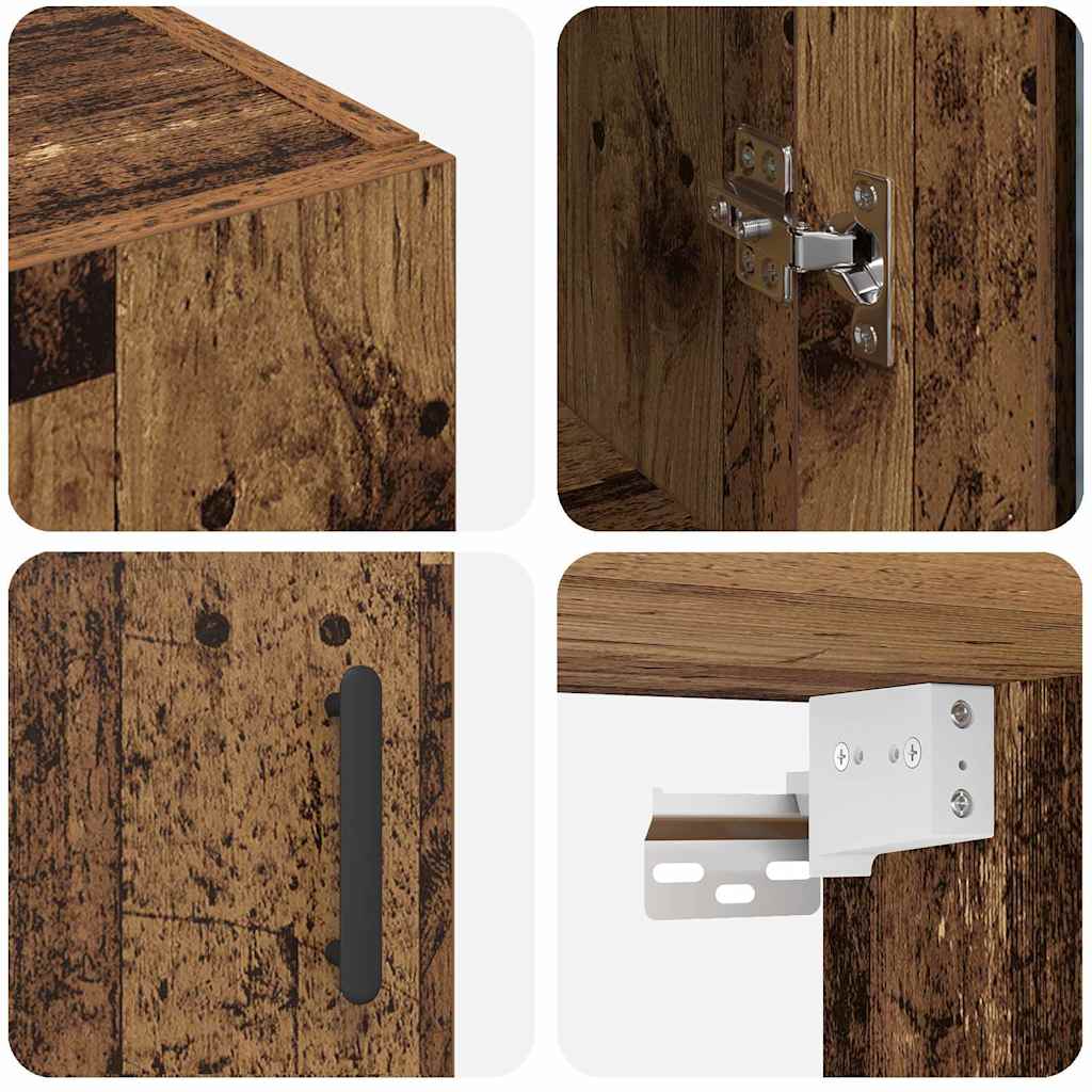 Armadi da Muro 2 pcs Legno vecchio 69,5 x 34 x 90 cm - homemem39