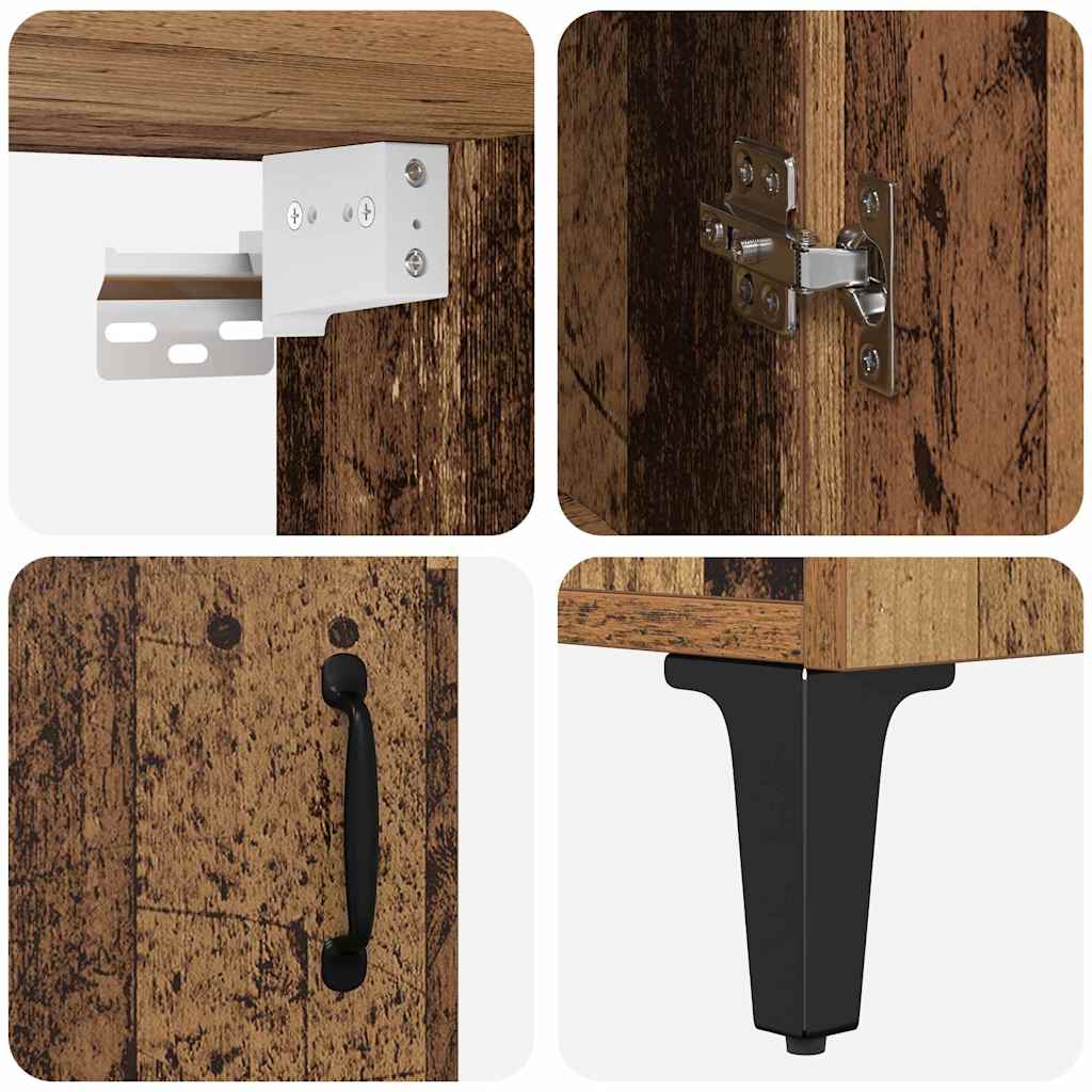 Credenza 2 pcs Legno vecchio 69,5 x 34 x 180 cm - homemem39