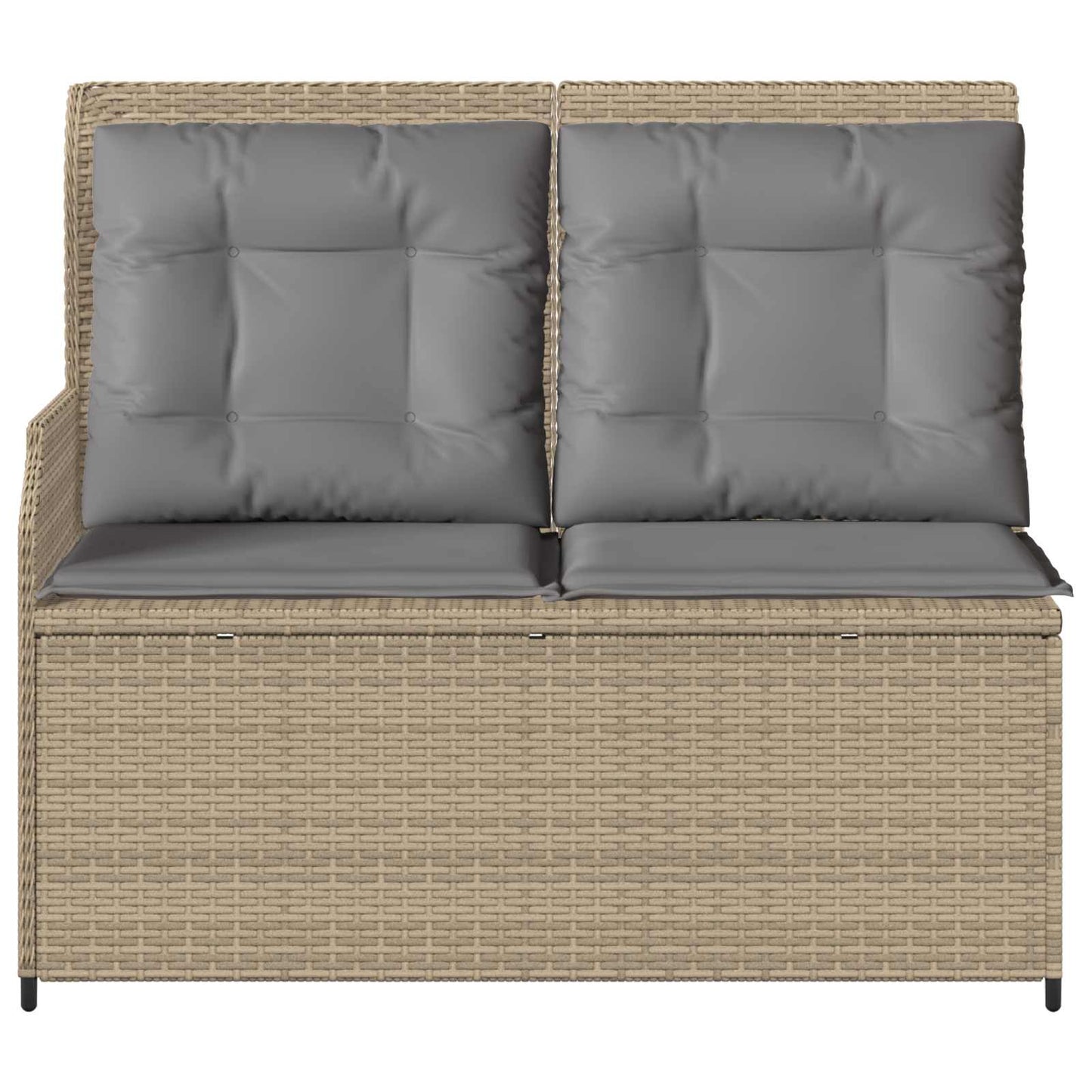 Panchina da giardino Beige polyrattan