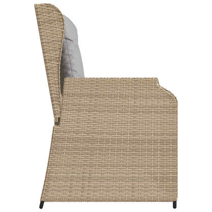 Panchina da giardino Beige polyrattan