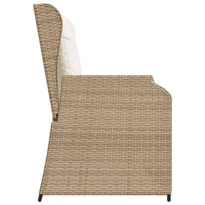 Panchina da giardino Beige polyrattan