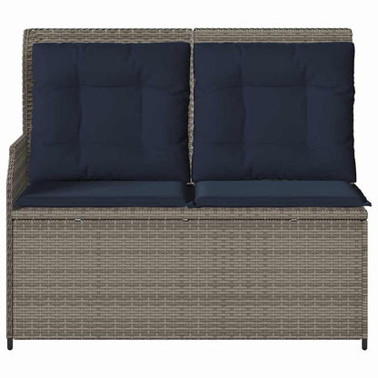 Panchina da giardino Grigio polyrattan | homemem39