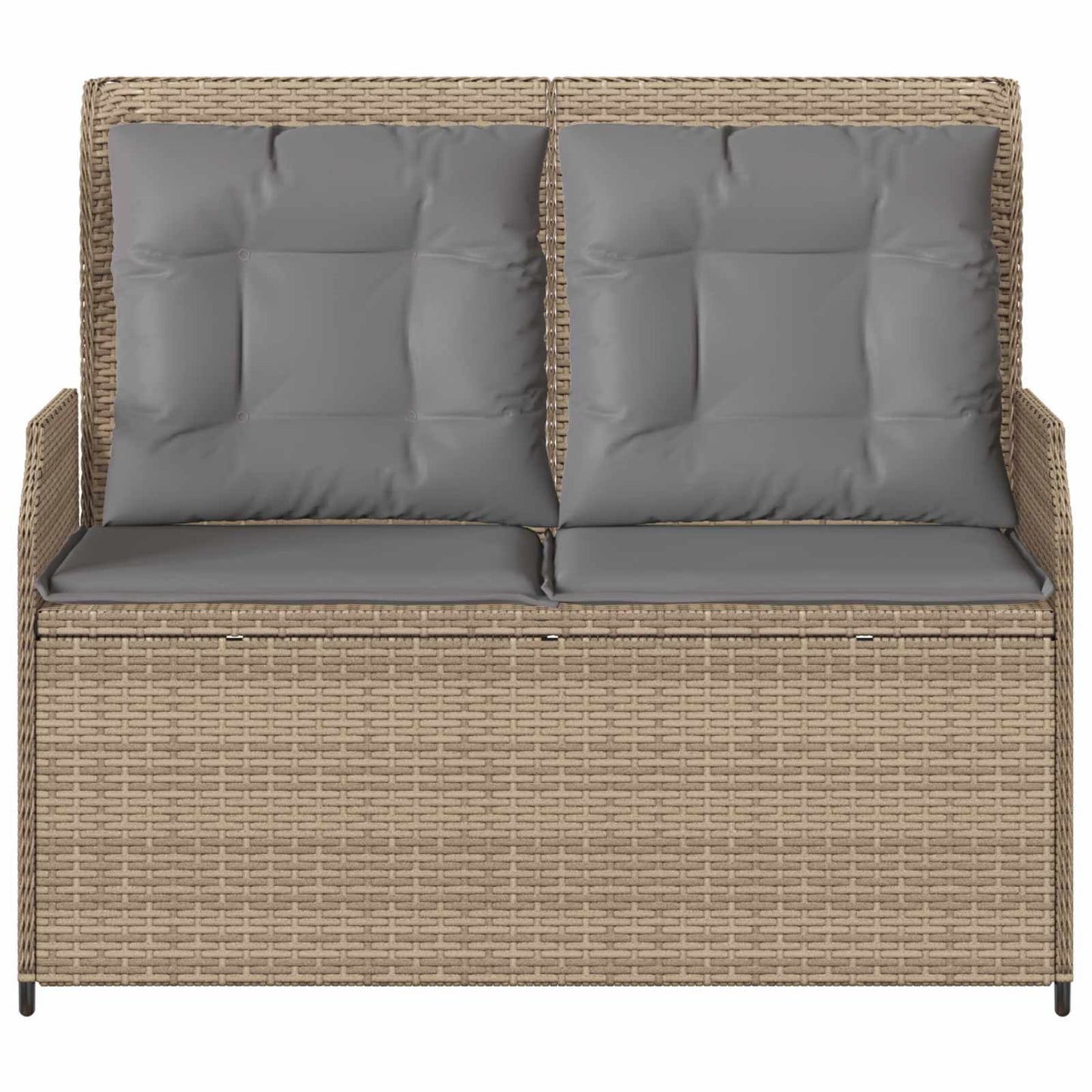 Panchina da giardino Beige polyrattan