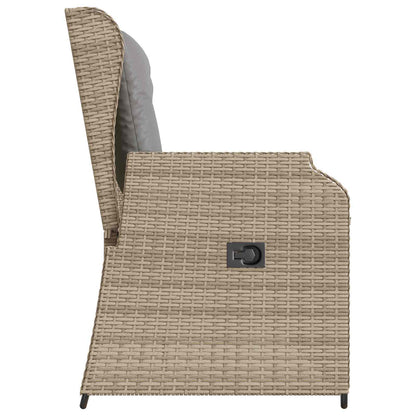 Panchina da giardino Beige polyrattan