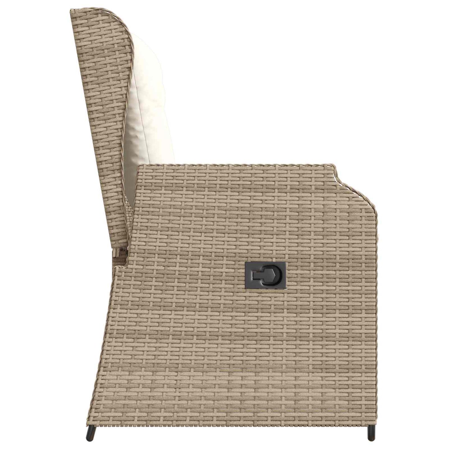 Panchina da giardino Beige polyrattan