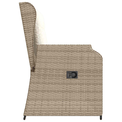 Panchina da giardino Beige polyrattan