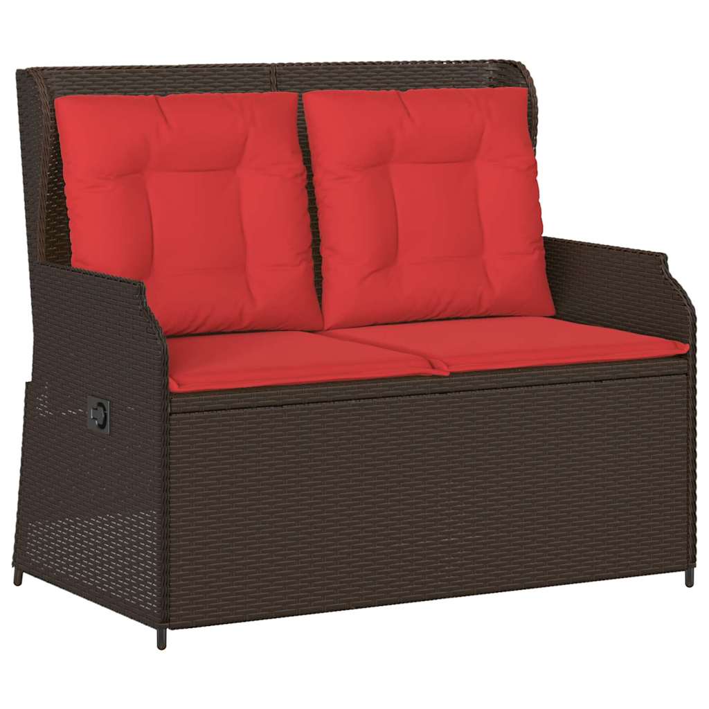 Panchina da giardino Marrone polyrattan | homemem39
