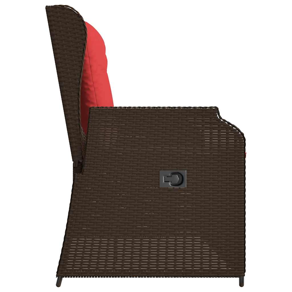 Panchina da giardino Marrone polyrattan | homemem39
