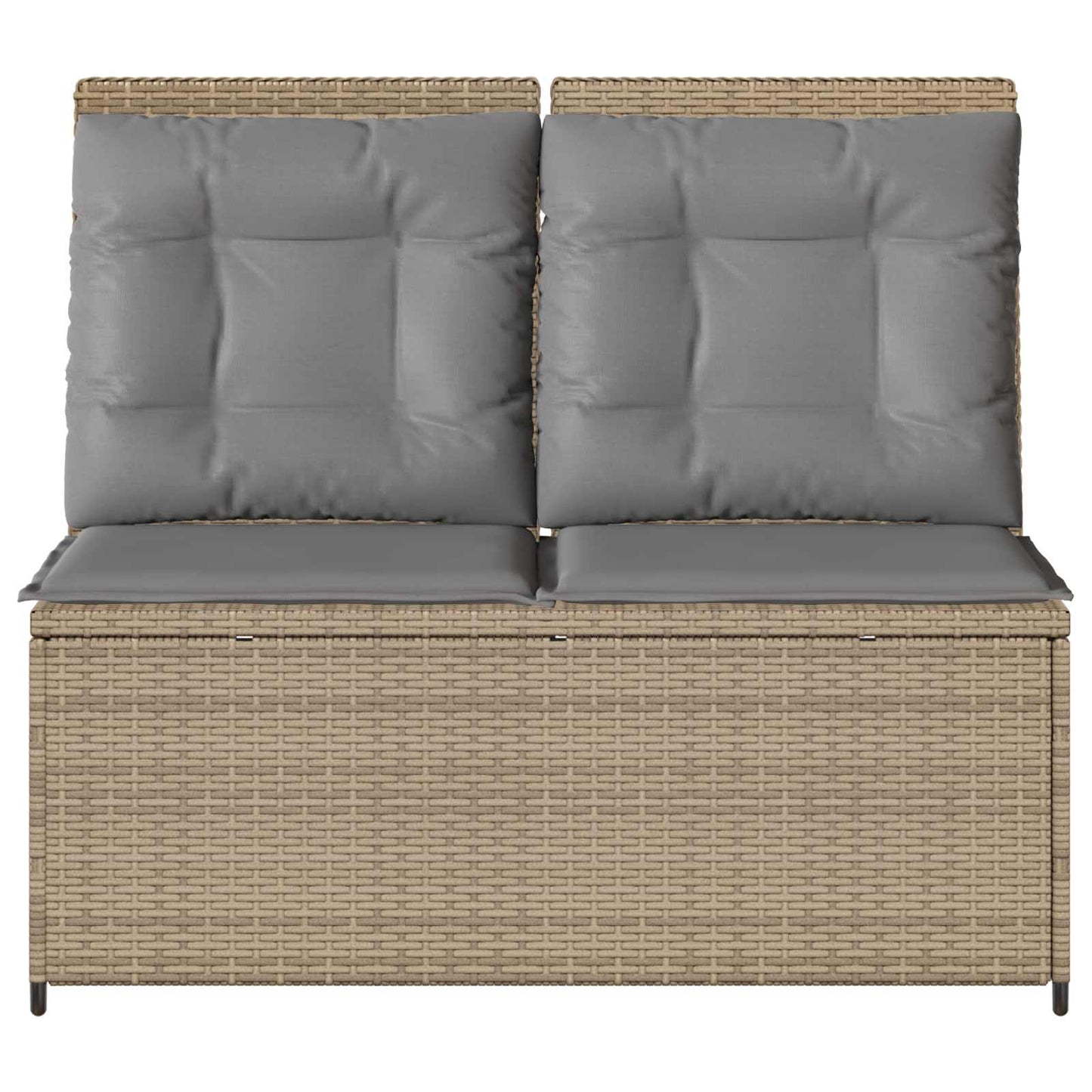 Panchina da giardino Beige polyrattan