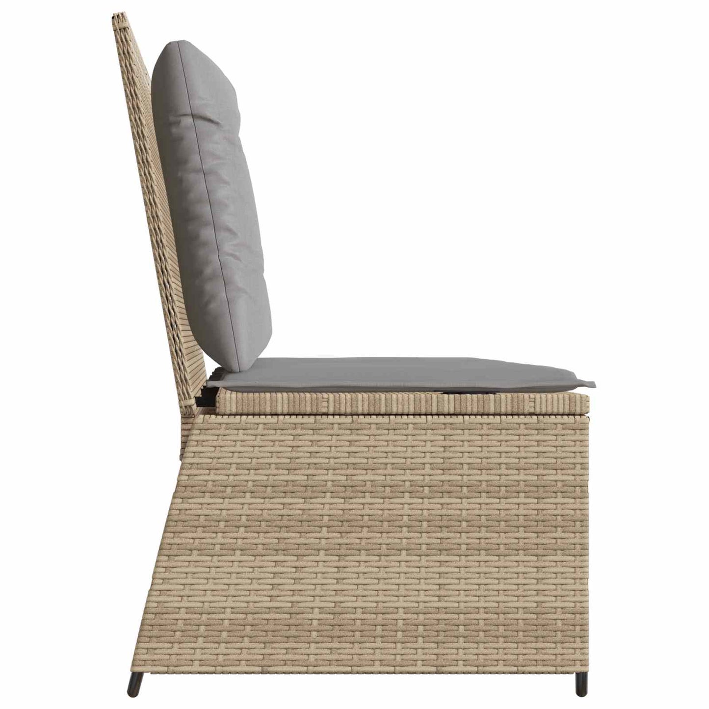 Panchina da giardino Beige polyrattan