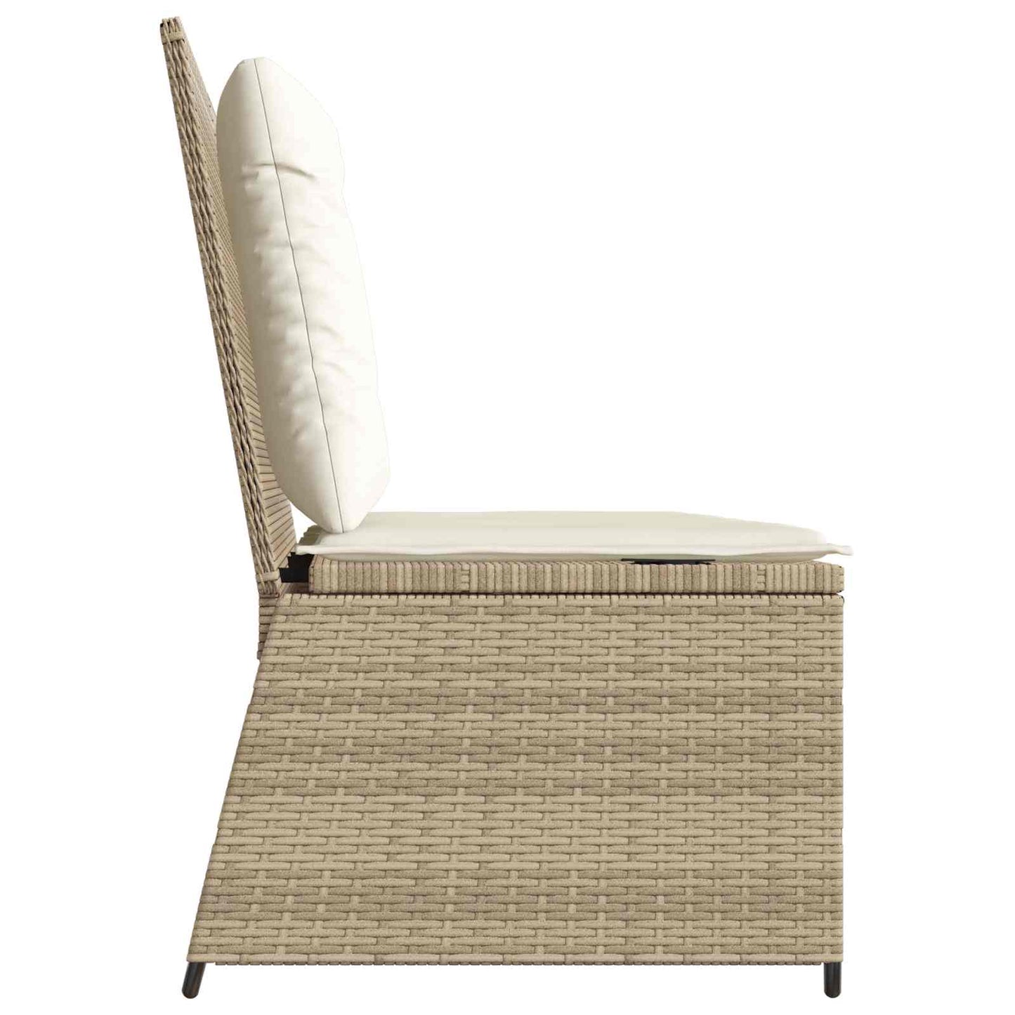 Panchina da giardino Beige polyrattan