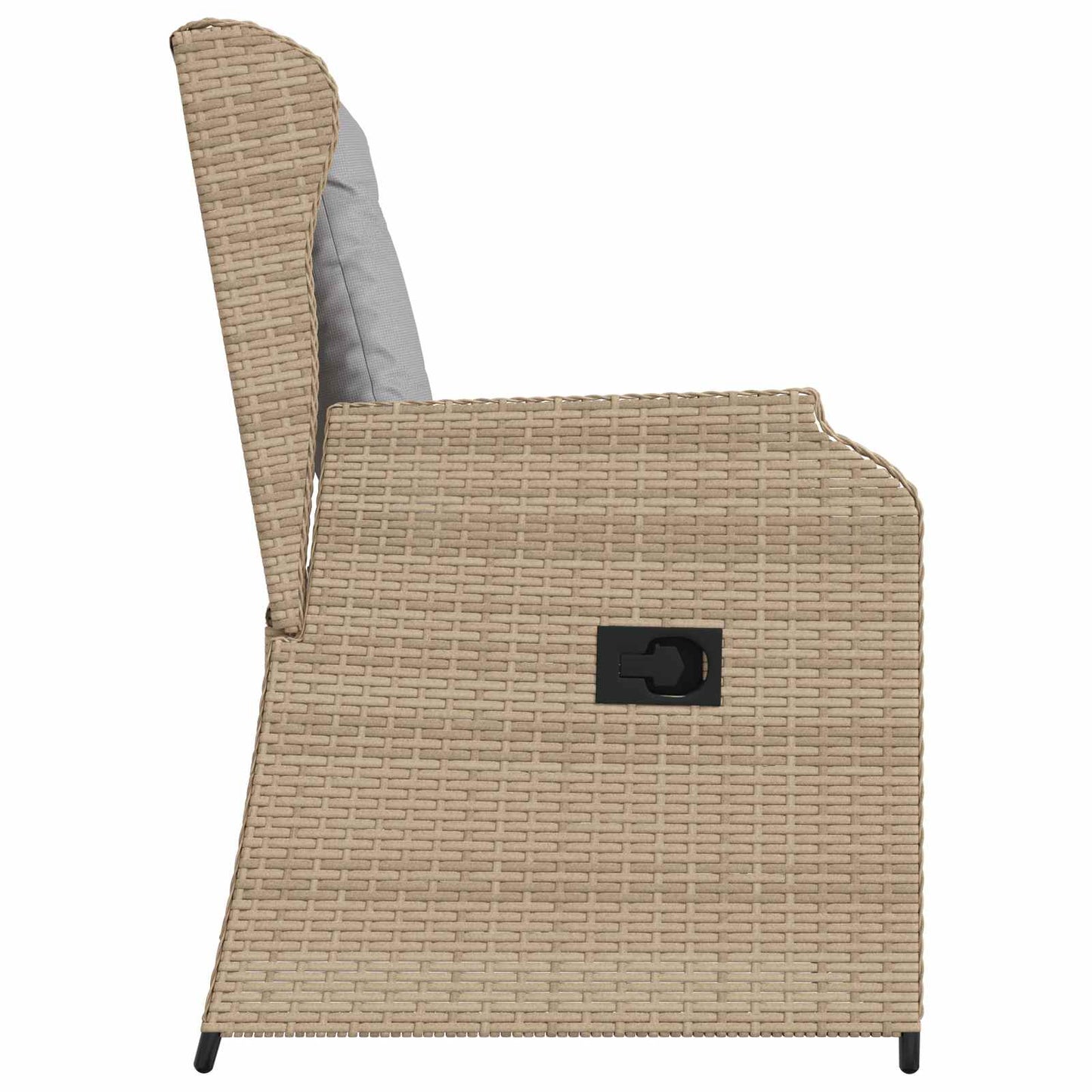 Panchina da giardino 2 pcs Beige polyrattan