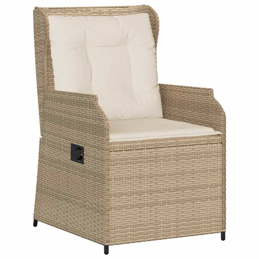 Panchina da giardino 2 pcs Beige polyrattan | homemem39