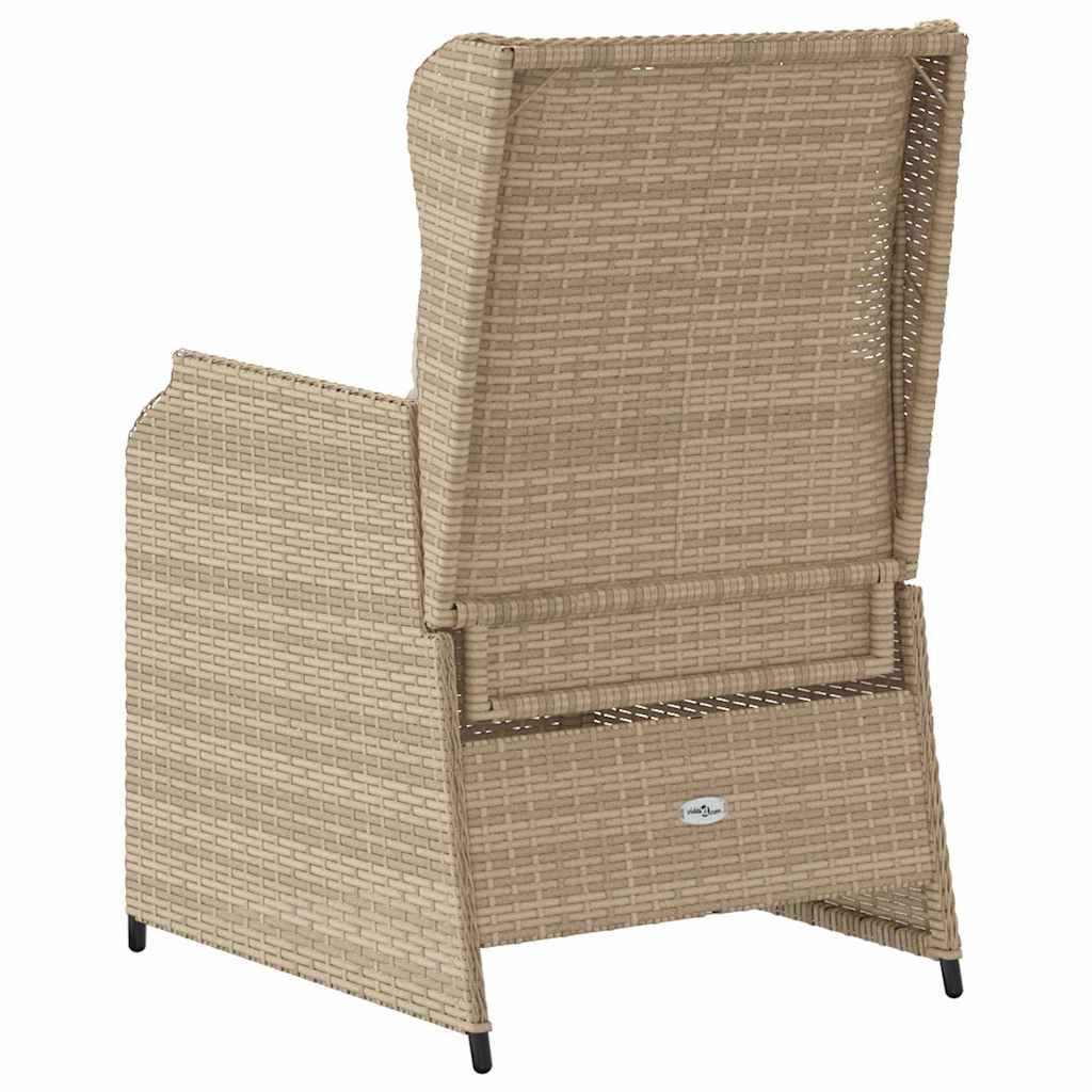 Panchina da giardino 2 pcs Beige polyrattan | homemem39