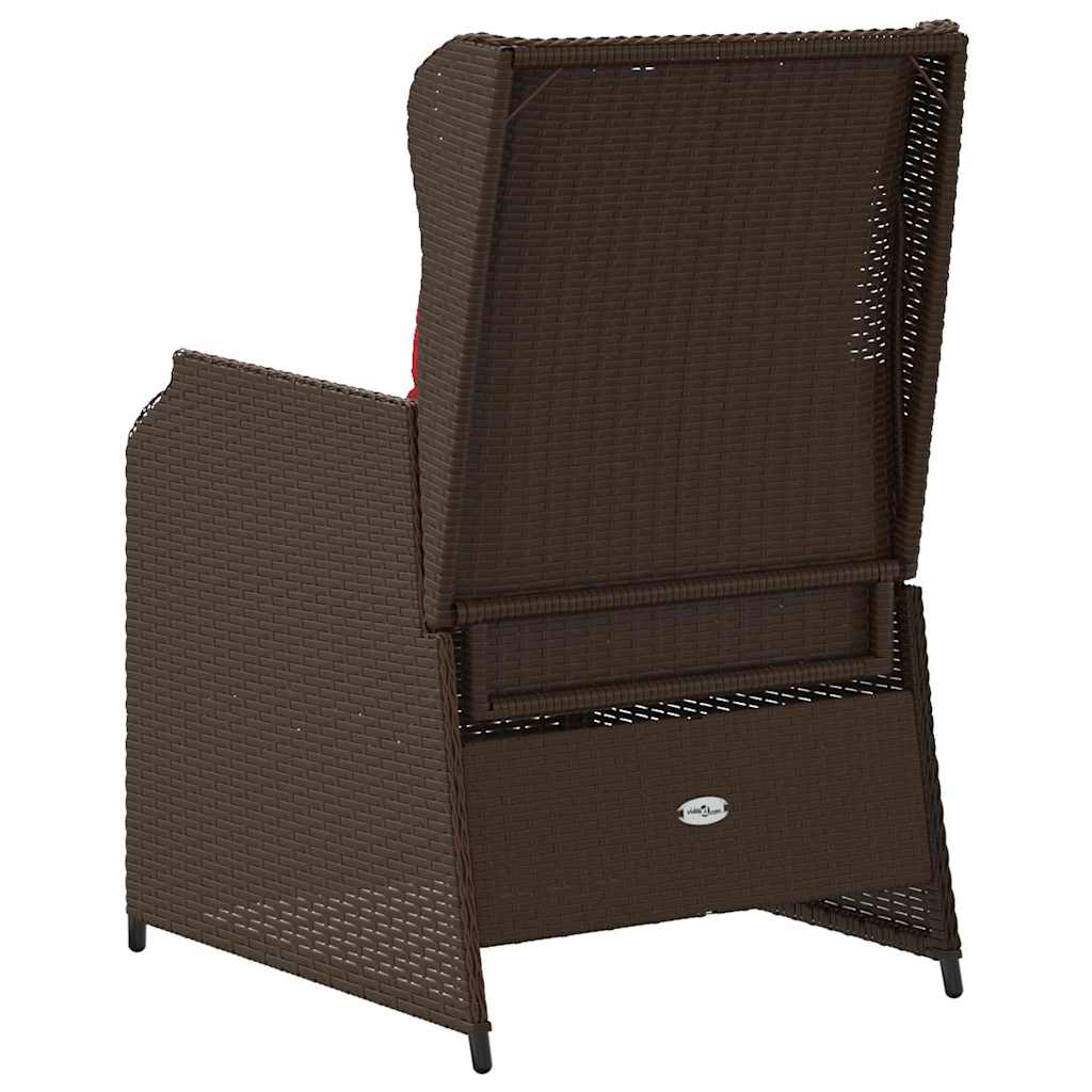Panchina da giardino 2 pcs Marrone polyrattan | homemem39