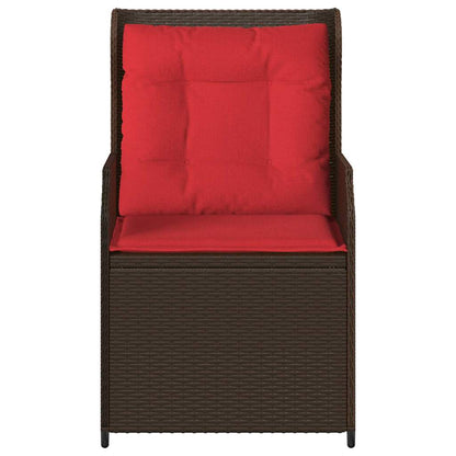 Panchina da giardino 2 pcs Marrone polyrattan | homemem39