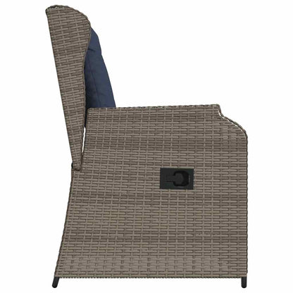 Panchina da giardino 2 pcs Grigio polyrattan | homemem39