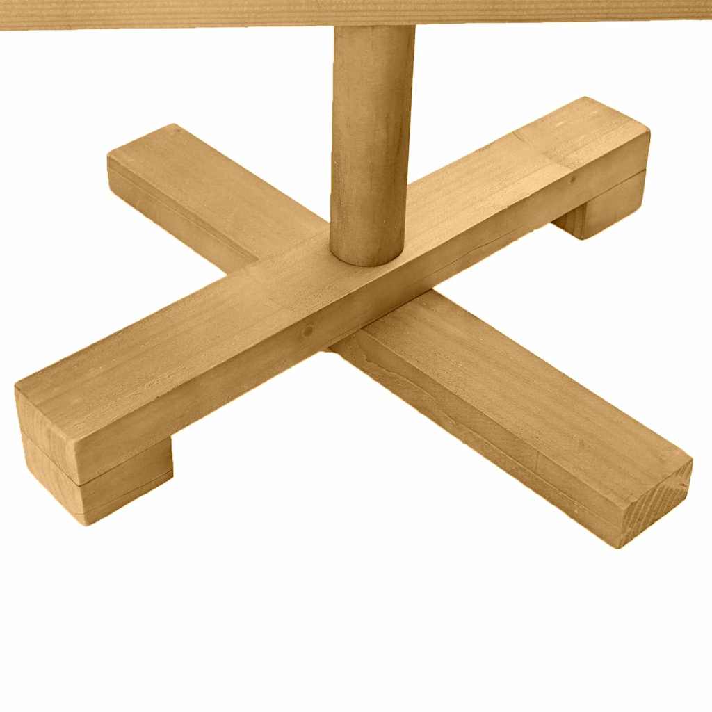 Albero di Natale in legno Marrone 60 cm Legno di pino massello