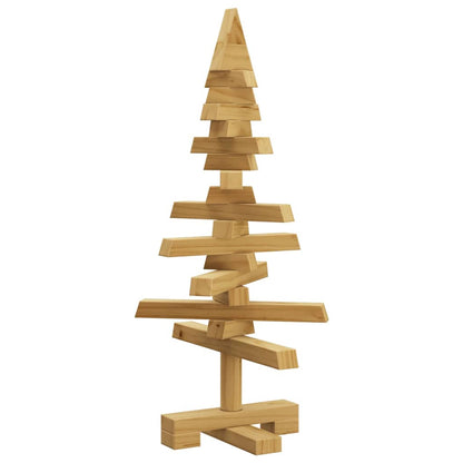 Albero di Natale in legno Marrone 60 cm Legno di pino massello