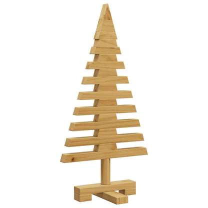 Albero di Natale in legno Marrone 60 cm Legno di pino massello