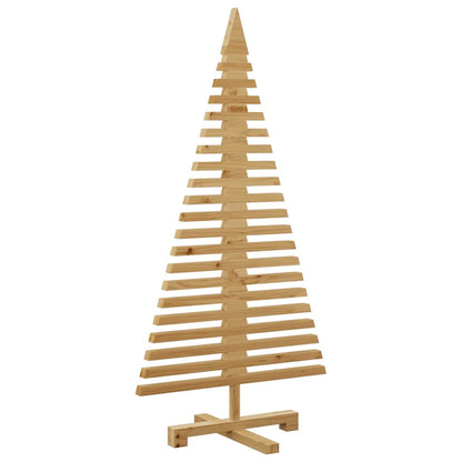 Albero di Natale in legno Marrone 120 cm Legno di pino massello | homemem39
