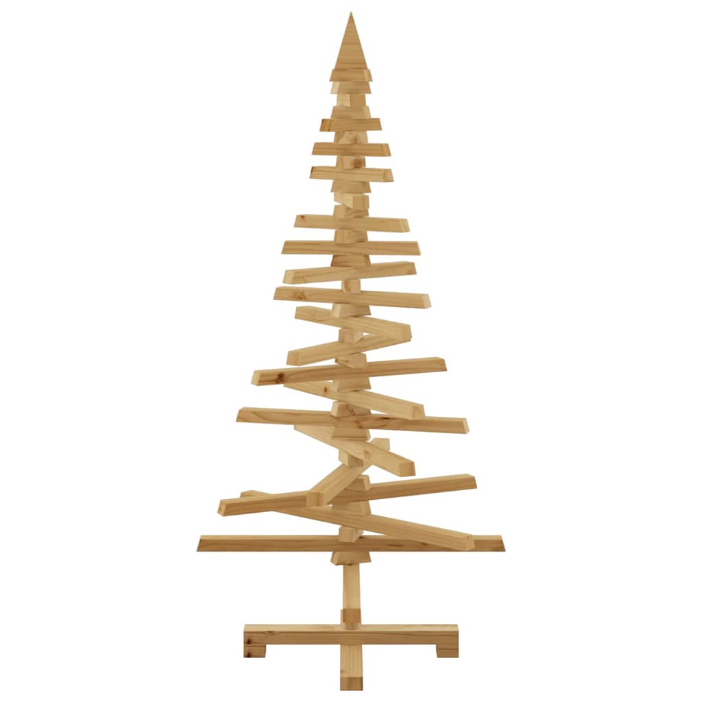 Albero di Natale in legno Marrone 120 cm Legno di pino massello | homemem39