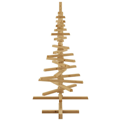 Albero di Natale in legno Marrone 120 cm Legno di pino massello | homemem39