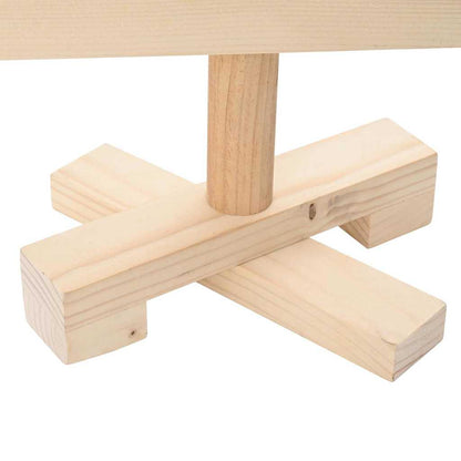 Alberi di Natale Naturale 60 cm Legno di pino massello