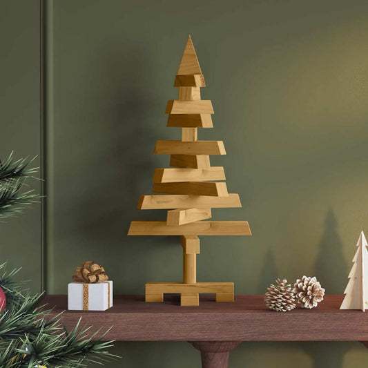 Alberi di Natale Marrone 60 cm Legno di pino massello